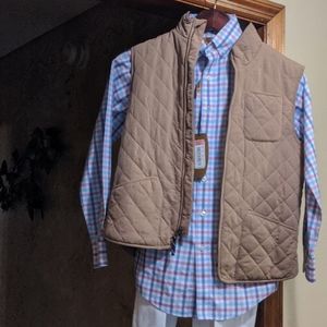 Boys Pants, Button up Collard shirt and Vest